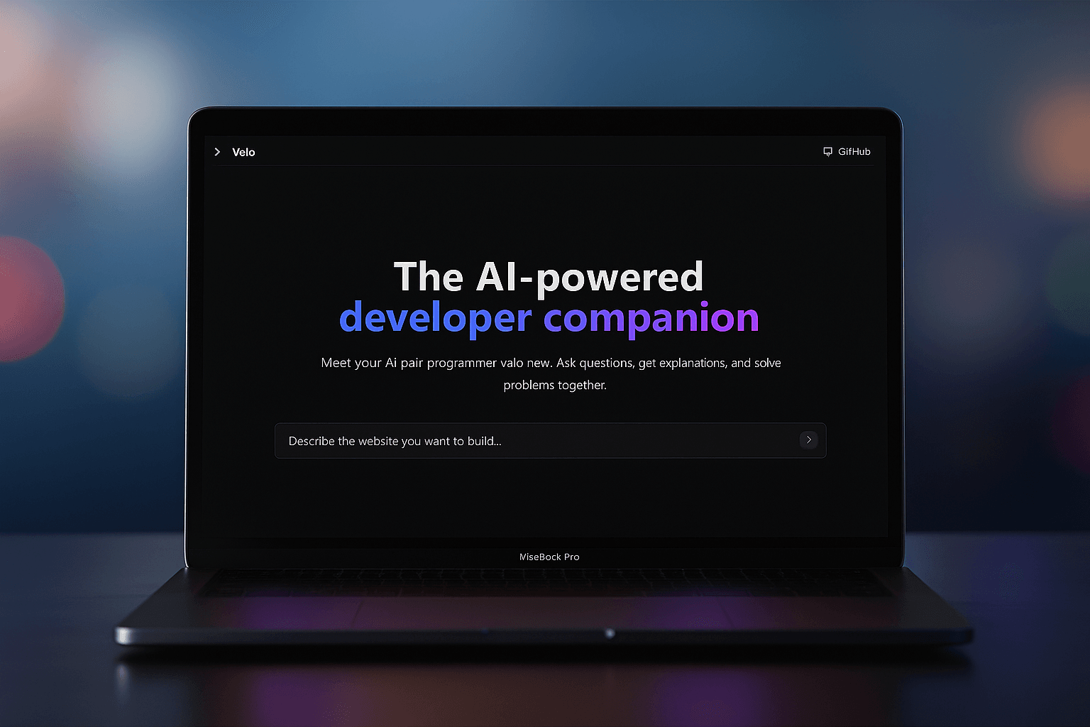 Velo.new - No code Full stack website builder builded by Ardhendu